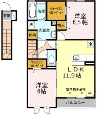 フォンテーヌ聖蹟Ⅱの物件間取画像